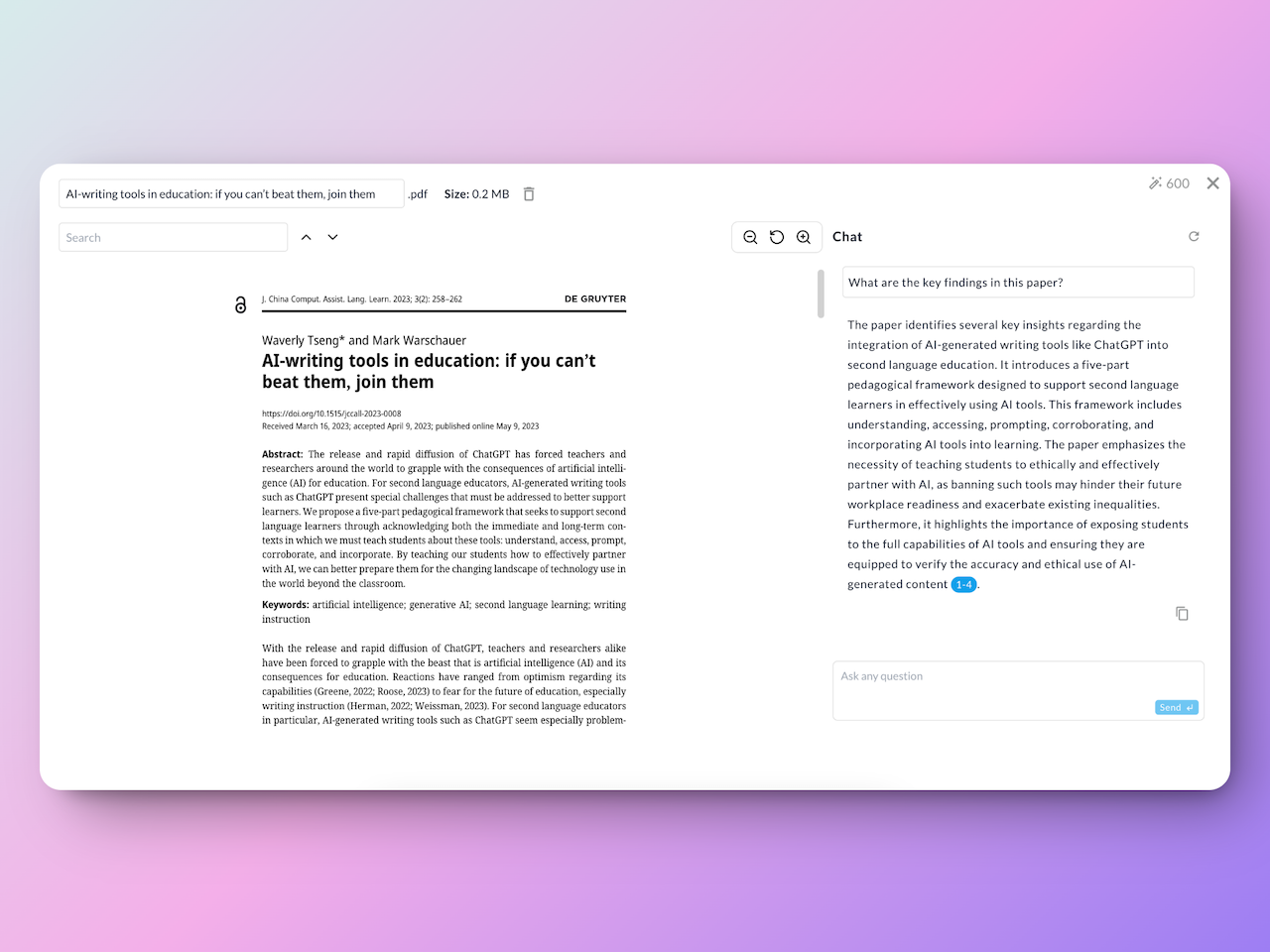 chat pdf